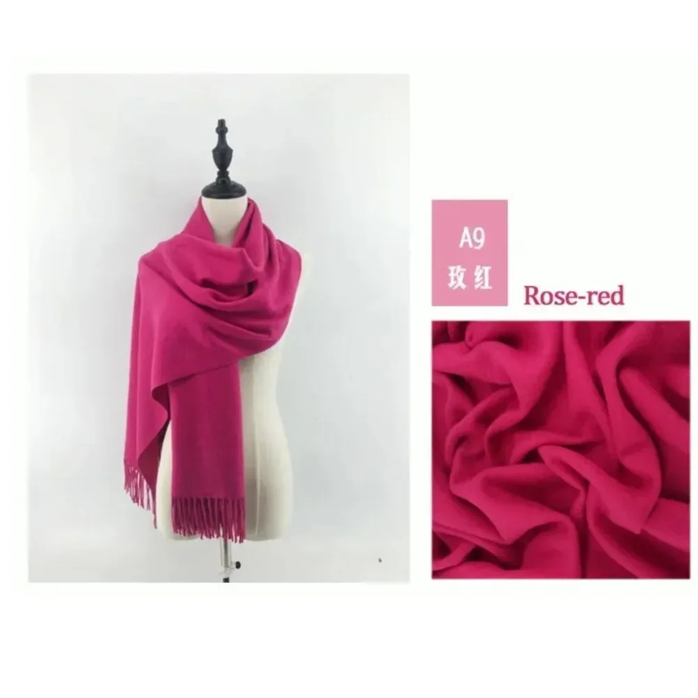 Winter Men Women Warm Cashmere Thick Scarf Shawl Wraps Wool Scarves US Seller